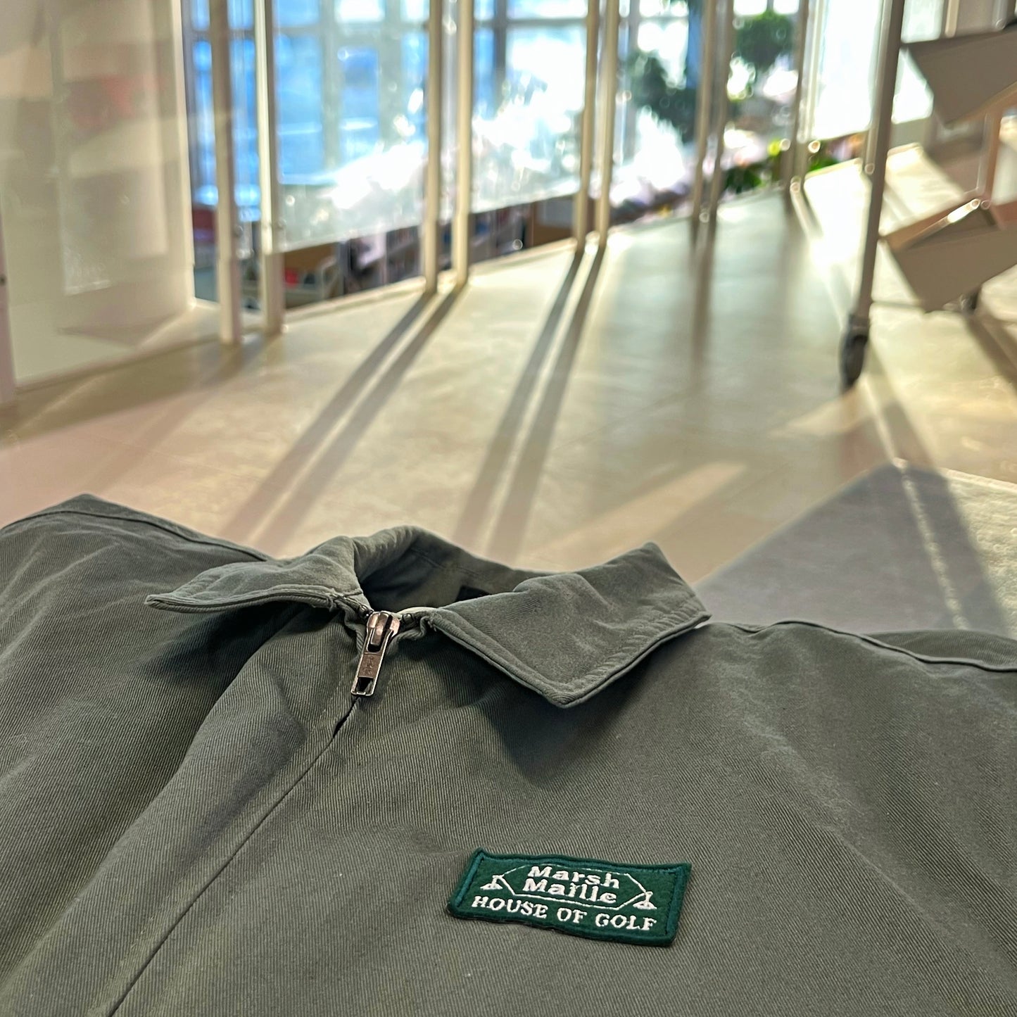 Club Collar Jacket, Army Green