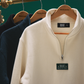 Half Zip Sweatshirt, Beige