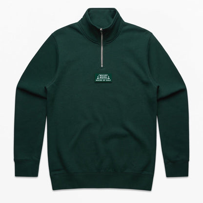 Half Zip Sweatshirt, Forest Green