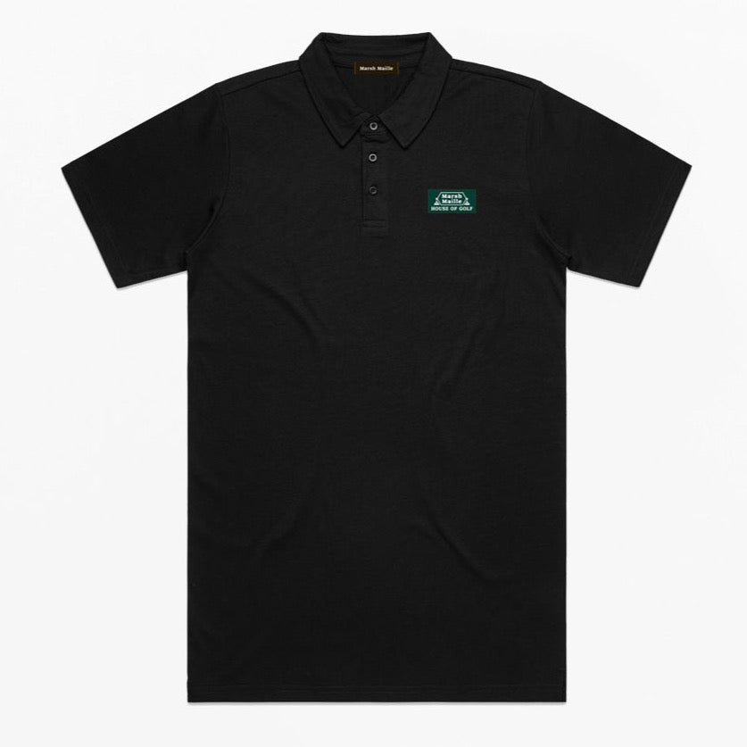 Club Polo Tee, Black