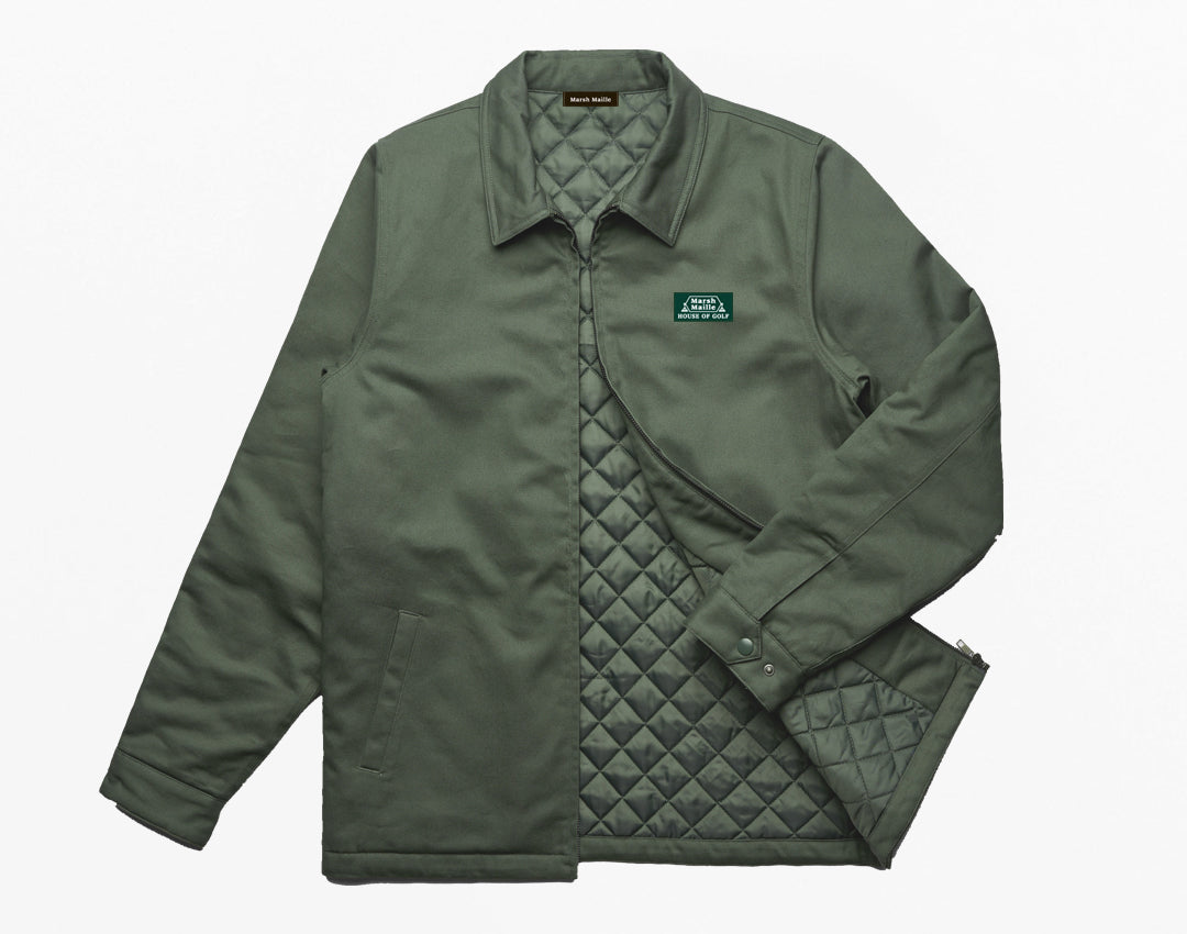 Club Collar Jacket, Army Green