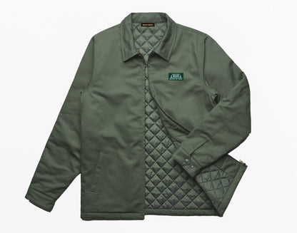 Club Collar Jacket, Army Green