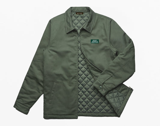 Club Collar Jacket, Army Green